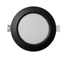 LED Beépíthető lámpa CIRCLE LED/6W/230V 4000K átm. 12 cm fekete