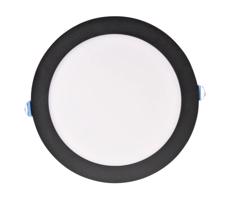 LED Beépíthető lámpa RIGEL LED/14W/230V 4000K átm. 22 cm fekete