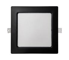 LED Beépíthető lámpa SQUARE LED/12W/230V 4000K 17x17 cm fekete