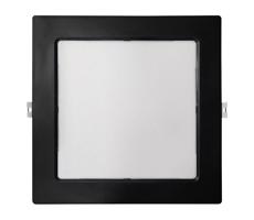 LED Beépíthető lámpa SQUARE LED/18W/230V 4000K 22x22 cm fekete