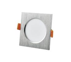 LED Beépíthető lámpa VENUS LED/7W ezüst szögletes