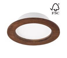 LED Beépíthető lámpa WOODY SPOT LED/12,5W/230V 4000K cseresznye ø 16 cm