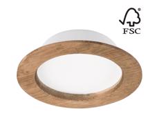 LED Beépíthető lámpa WOODY SPOT LED/12,5W/230V 4000K dió ø 16 cm