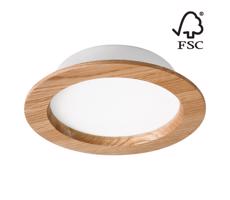 LED Beépíthető lámpa WOODY SPOT LED/16,5W/230V 4000K tölgy ø 18,5 cm