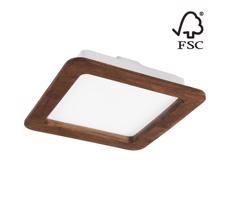 LED Beépíthető lámpa WOODY SPOT LED/17W/230V 3000K cseresznye 18,5x18,5 cm