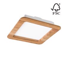 LED Beépíthető lámpa WOODY SPOT LED/17W/230V 3000K tölgy 18,5x18,5 cm