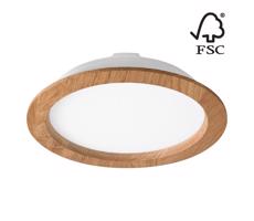 LED Beépíthető lámpa WOODY SPOT LED/23,5W/230V 4000K tölgy ø 23,5 cm
