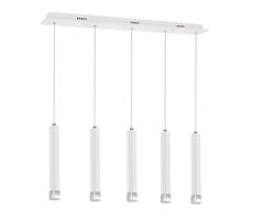 LED Csillár zsinóron ALBA 5xLED/25W/230V fehér