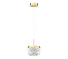 LED Csillár zsinóron ELEGANCE LED/9W/230V átm. 15 cm arany