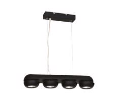 LED Csillár zsinóron FLARE 4xLED/10W/230V fekete