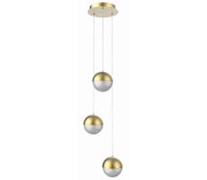 LED Csillár zsinóron FURNI 3xLED/5W/230V arany
