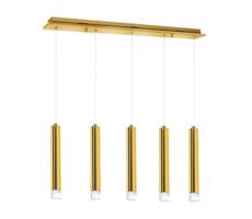 LED Csillár zsinóron GOLDIE 5xLED/15W/230V arany