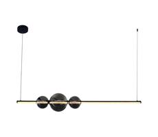 LED Csillár zsinóron KUGEL LED/30W/230V fekete