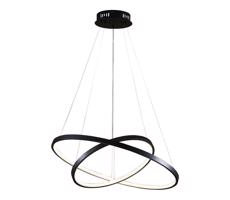 LED Csillár zsinóron LEA LED/35W/230V 4000K átm. 60 cm fekete