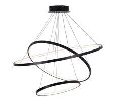 LED Csillár zsinóron LEA LED/60W/230V 4000K átm. 80 cm fekete