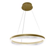LED Csillár zsinóron LED/52W/230V átm. 60 cm arany