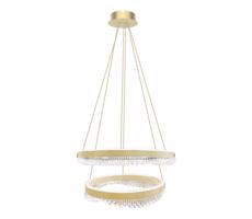 LED Csillár zsinóron LED/85W/230V átm. 60 cm arany