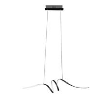LED Csillár zsinóron LOOP LED/28W/230V fekete