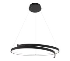 LED Csillár zsinóron LORENZO LED/35W/230V fekete