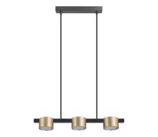 LED Csillár zsinóron MIRELLA 3xGX53/6W/230V arany/fekete