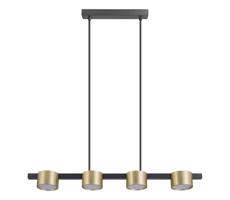 LED Csillár zsinóron MIRELLA 4xGX53/6W/230V arany/fekete