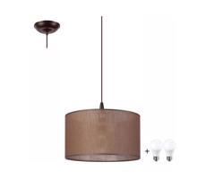 LED Csillár zsinóron NOEL 1xE27/60W/230V barna