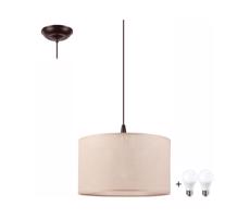 LED Csillár zsinóron NOEL 1xE27/60W/230V bézs