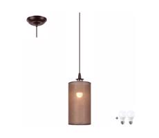 LED Csillár zsinóron NOEL MINI 1xE27/60W/230V barna