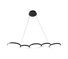 LED Csillár zsinóron OLYMPIA 5xLED/10W/230V fekete