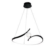 LED Csillár zsinóron PERLA LED/34W/230V fekete