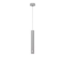 LED Csillár zsinóron TUBA 1xGU10/4,8W/230V szürke/fényezett króm