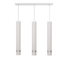 LED Csillár zsinóron TUBA 3xGU10/4,8W/230V fehér/matt króm