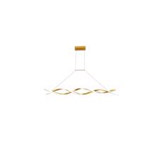 LED Csillár zsinóron TWIST LED/37W/230V 4000K 120 cm arany