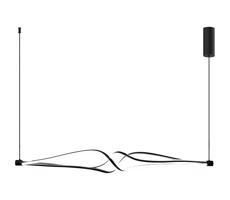 LED Csillár zsinóron TWISTER LED/56W/230V fekete