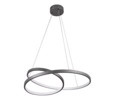 LED Csillár zsinóron ZEFIRA LED/40W/230V 4000K átm. 50 cm antracit