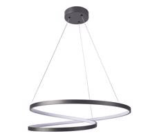 LED Csillár zsinóron ZEFIRA LED/52W/230V 4000K átm. 60 cm antracit