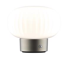 LED Dimmelhető érintős asztali lámpa LATTE LED/1,8W/5V USB 2000 mAh króm/fehér