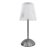 LED Dimmelhető érintős újratölthető asztali lámpa ELBA LED/1,6W/5V matt króm/átlátszó
