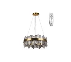 LED Dimmelhető kristály csillár zsinóron LED/80W/230V + távirányítás