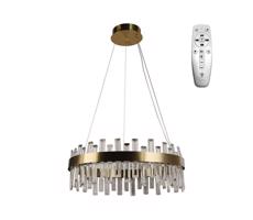 LED Dimmelhető kristály csillár zsinóron LED/80W/230V + távirányítás
