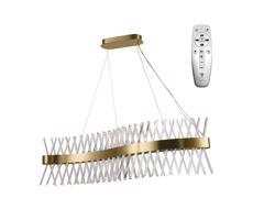 LED Dimmelhető kristály csillár zsinóron LED/95W/230V + távirányítás