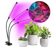 LED Dimmelhető lámpa csipesszel növények termesztésére VITARO 3xLED/10W/230V fekete
