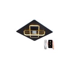 LED Dimmelhető mennyezeti lámpa LED/90W/230V fekete + távirányítás