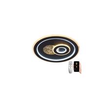 LED Dimmelhető mennyezeti lámpa LED/95W/230V fekete + távirányítás