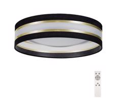 LED Dimmelhető mennyezeti lámpa SMART CORAL GOLD LED/24W/230V fekete/arany + távirányító
