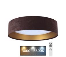 LED Dimmelhető mennyezeti lámpa SMART GALAXY LED/24W/230V barna/arany + távirányító