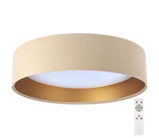 LED Dimmelhető mennyezeti lámpa SMART GALAXY LED/24W/230V bézs/arany + távirányító
