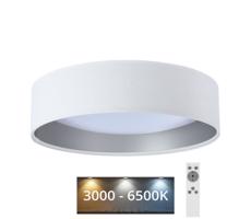 LED Dimmelhető mennyezeti lámpa SMART GALAXY LED/24W/230V fehér/ezüst + távirányító