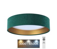 LED Dimmelhető mennyezeti lámpa SMART GALAXY LED/24W/230V zöld/arany + távirányító