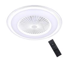 LED Dimmelhető mennyezeti lámpa venilátorral ZONDA LED/48W/230V fehér + távirányító